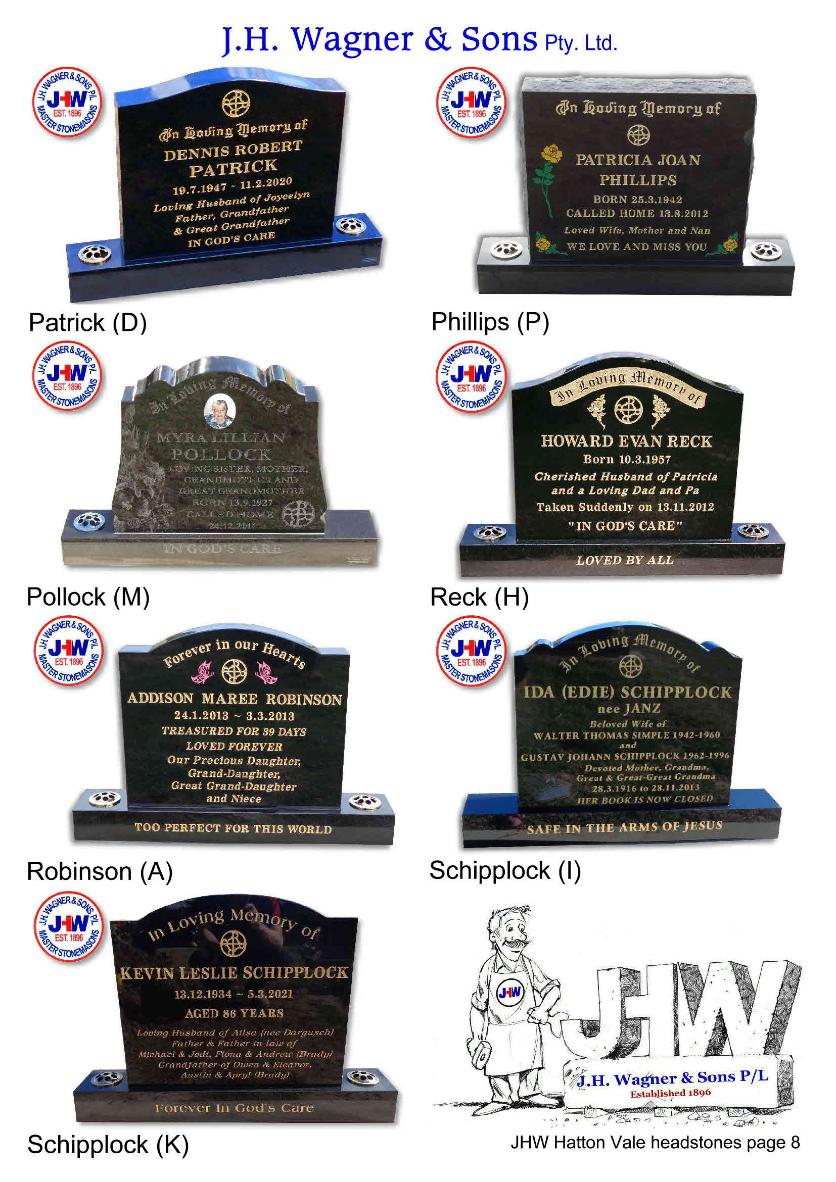 Hatton Vale Apostolic headstones page 8